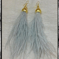 ��ҧ�� ����  (earrings bird feather stype)