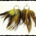 ��ҧ�� ����  (earrings bird feather stype)