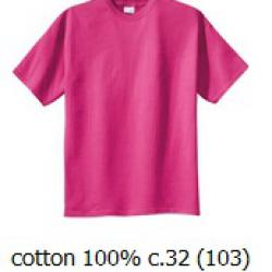 ขายส่งเสื้อสีพื้น ขายส่งเสื้อยืดเปล่าสีชมพู เสื้อยืดคอกลม ผ้าCotton100 C32 คุณภาพดี เนื้อนุ่ม 093-632-6441