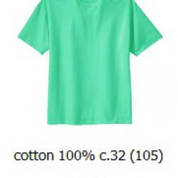 ขายส่งเสื้อสีพื้น ขายส่งเสื้อยืดเปล่าสีเขียวมิ้น เสื้อยืดคอกลม ผ้าCotton100 C32 คุณภาพดี เนื้อนุ่ม 093-632-6441