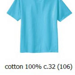 ขายส่งเสื้อสีพื้น ขายส่งเสื้อยืดเปล่าสีฟ้า เสื้อยืดคอกลม ผ้าCotton100 C32 คุณภาพดี เนื้อนุ่ม 093-632-6441
