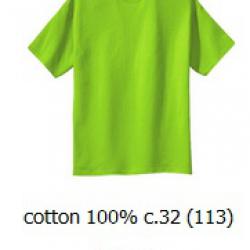 ขายส่งเสื้อสีพื้น ขายส่งเสื้อยืดเปล่าสีเขียวตอง เสื้อยืดคอกลม ผ้าCotton100 C32 คุณภาพดี เนื้อนุ่ม 093-632-6441