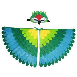 7C282.4 ชุดเด็ก ปีกนกเขียว Children Wing Bird Costume