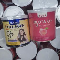 1 แถม 1 Nakata Collagen + Gluta C+  นาคาตะ คอลลาเจน กลูต้าซีพลัส สูตรบำรุงผิวขาวเร่งด่วน นำเข้าจากญี่ปุ่น