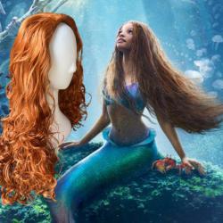 วิกเจ้าหญิงแอเรียล2023 little mermaid นางเงือก วิกลิตเติ้ลเมอเมด วิกAriel วิกแอเรียล ความยาว 75-80 cm. วิกเจ้าหญิงวิกเจ้าหญิง Disney วิกแอเรียล