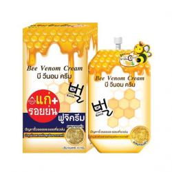 ฟูจิ บี วีนอม ครีม FUJI BEE VENOM CREAM 10 กรัม ครีมพิษผึ้ง น้ำผึ้งป่า ( กล่อง x 6 ซอง ) 
