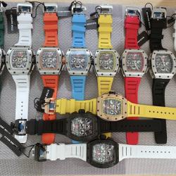 นาฬิกา แฟชั่น แบรนด์ Richard Mille RM011 สายยางหลากสี