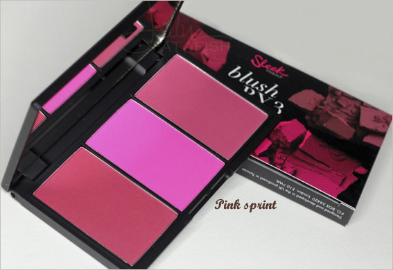 **พร้อมส่งSleek blush By 3 Blush Palette # 366 Pink Sprint โทนชมพู เนื้อ matte คุ้มสุดๆ กับเซ็ทบลัชรวมสีสวย 3 สีไว้ในตลับเดียว ประกอบด้วย Pink Parfait ม่วงพลัม (ม่วงมังคุด) , Pink Ice สีชมพูม่วงแบบนีออน และPinktini สีชมพูม่วงแบบสุภาพ สีดรอปสุดในพาเลท ปัดง