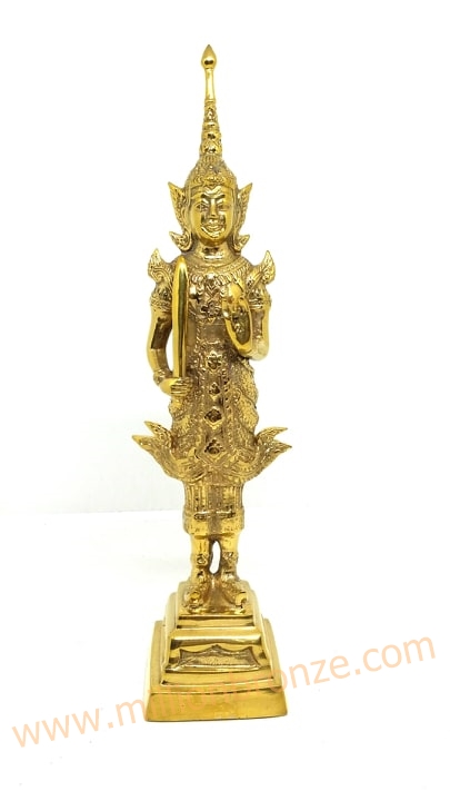 TP036 พระสยามเทวาธิราช เนื้อทองเหลือง Brass Deva