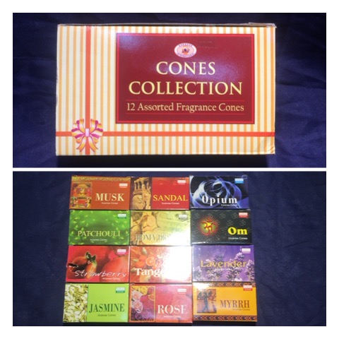 K005 กำยานอินเดีย (กำยานแขก) คละกลิ่น Indian Incense Cones (Mix smell)