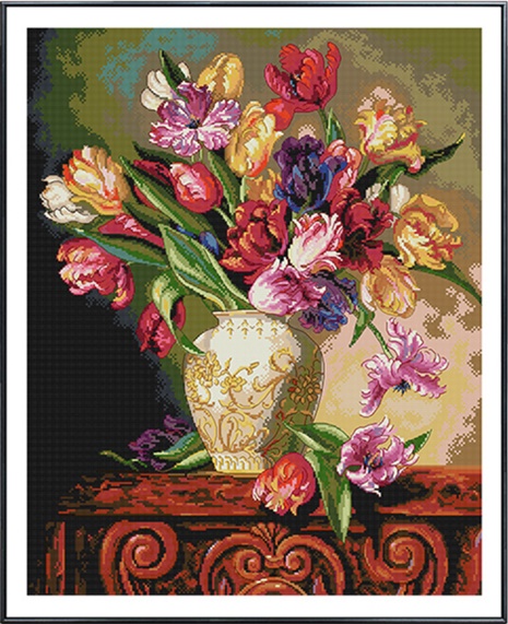 Tulip Vase (ไม่พิมพ์/พิมพ์ลาย)