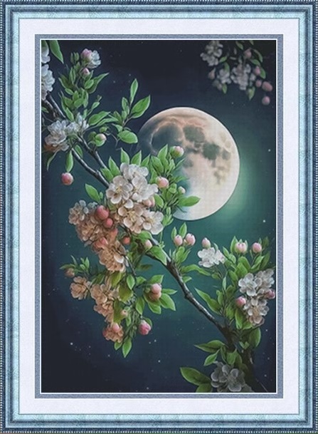 Full moon flower (พิมพ์ลาย)