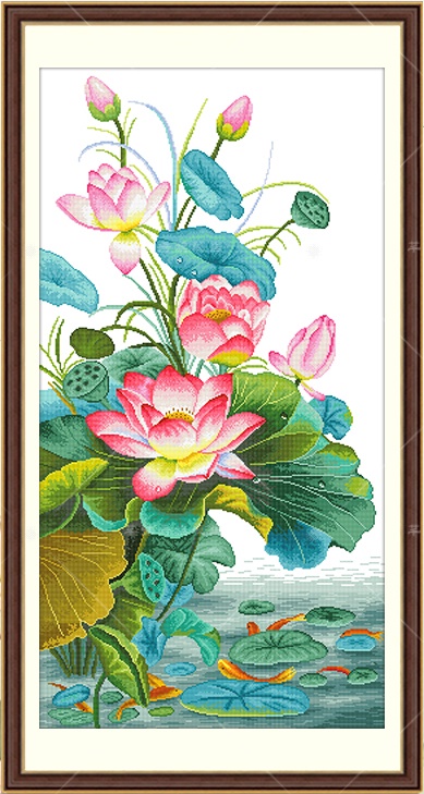 ดอกบัว Lotus (พิมพ์ลาย)