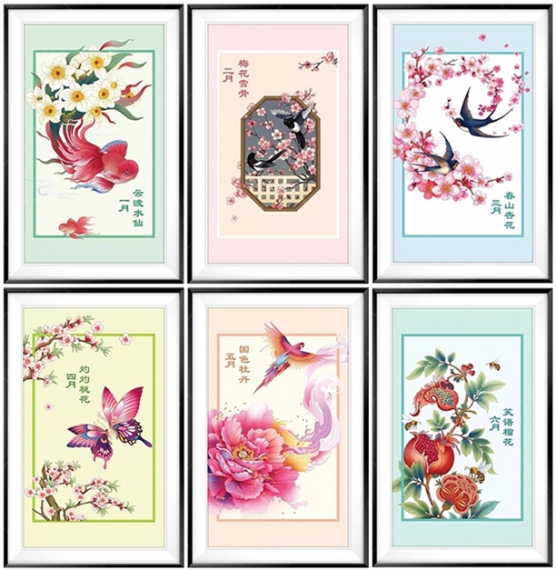 Flower series (มี 12 ลาย)(พิมพ์ลาย)