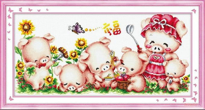 Happy Family (ไม่พิมพ์/พิมพ์ลาย)