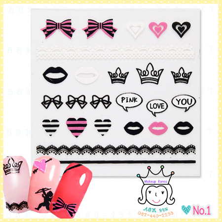 < 1 >Pink Prism Nails Sticker