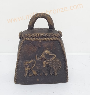 R057 ระฆัง ทองเหลืองโบราณ Antique Bronze Bell