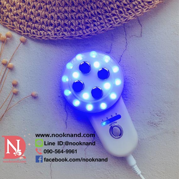 เครื่องนวดหน้า RF MINI รุ่นแสงสีฟ้า ชนิดมีความร้อน สำหรับสลายโบท็อกซ์ปรับรูปหน้าที่เริ่มหย่อนคล้อย