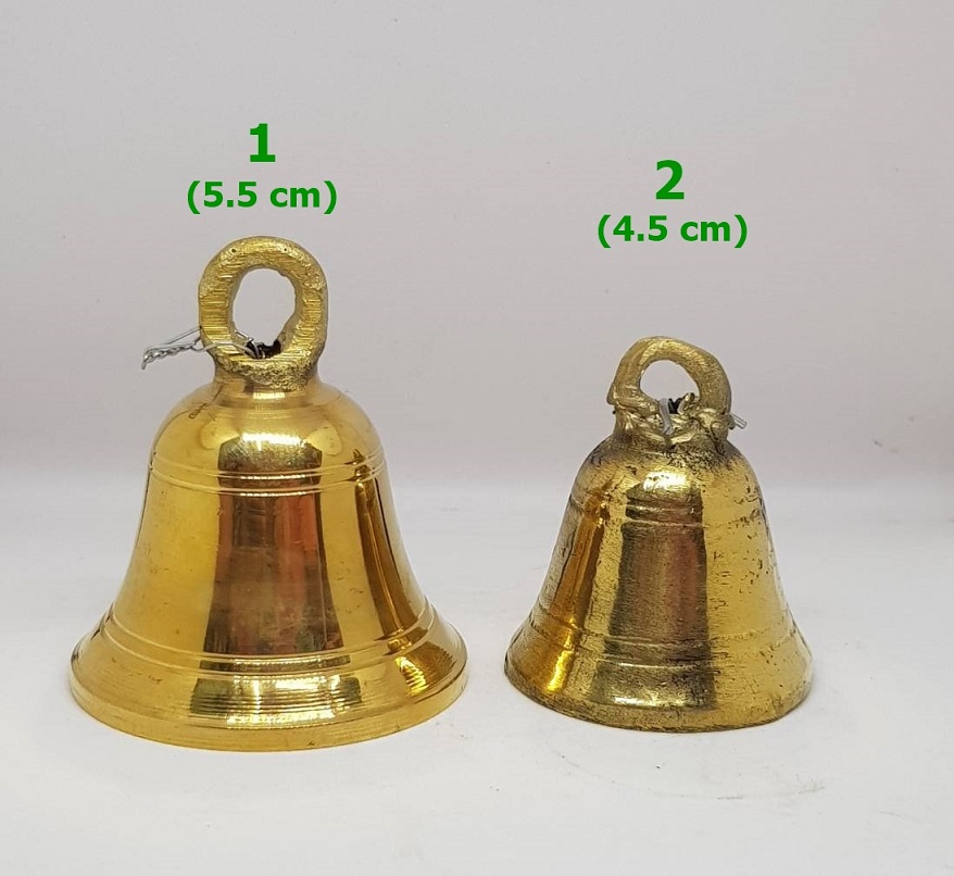 R086 กระดิ่ง ทองเหลือง(ปากกว้าง 5.5 cm) Bronze Bell 