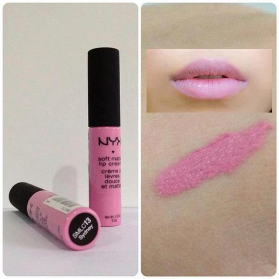 **พร้อมส่ง**สีใหม่ล่าสุด NYX Soft Matte Lip Cream#SMLC13 Sydney สีชมพูหวานบาร์บี้  ใครที่ไม่ชอบทาลิปสติกและเบื่อความเหนอะหนะของลิปกรอส พบกับลิปสติกเนื้อแมทใหม่จาก NYX เนื้อลิปนุ่มมากกก.. ให้สีชัด เนื้อเป็นแบบแมทแต่ไม่ได้ทำให้ปากแห้งเพราะมีมอยซ์เจอไรเซอร์ 