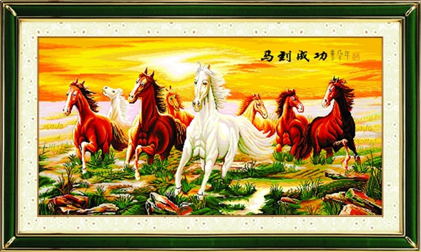 แปดอาชา Eight horse (พิมพ์ลาย)