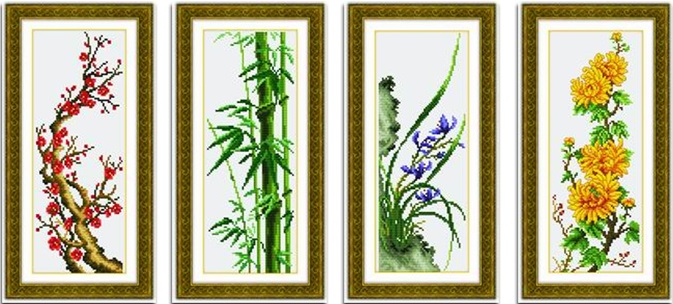 Flower season (ชุด 4 รูป)(พิมพ์ลาย)