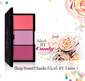 **พร้อมส่ง Sleek blush By 3 Candy Colection Limited Edition # 872 Sweet Cheeks พาเลทบรัชออนปัดแก้มสีหวานคอลเลคชั่นใหม่ล่าสุด ประกอบด้วยบรัชเนื้อครีมสีชมพูระเรื่อ เกลี่ยให้ลุ้คสาววัยใส แลดูธรรมชาติ และอีก 2สีบรัชเนื้อฝุ่น สีชมพูอ่อน และชมพูอมส้มนิดๆ ปัดแล้