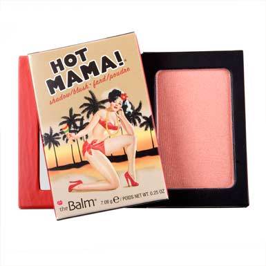 The Balm HOT MAMA ! Shadow / Blush 7.08g อายแชโดว์ที่สุดแสนเซ็กส์ซี่ & บลัชออนสวยจับใจ สีชมพูเหลือบพีช มาแบบสวยครบสูตร แอบมีไฮไลท์บางเบา แต้มเบาๆเพิ่มความเย้ายวนให้ริมฝีปากเมื่อมีแสงตกกระทบ ทุกสรรพสิ่งรวมอยู่ในแพคเกจที่พร้อมพกพา