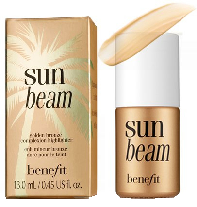 Benefit Sunbeam ไซส์จริง 13ml. ไฮไลท์ สีบรอนซ์ทองประกายชิมเมอร์ เนื้อละเอียด ช่วยเนรมิตผิวหน้าโกลวเซ็กซี ได้ลุ้ดผิวฉ่ำๆแดด ใช้ผสมกับรองพื้นหรือมอยส์เจอร์ไรเซอร์ เพื่อผิวหน้าโดดเด่น หรือใช้แต้มบริเวณโหนกแก้ม 