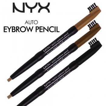 ** พร้อมส่ง **NYX Auto Eyebrow Pencil ดินสอเขียนคิ้วแบบหมุน พร้อมแปรงเบรนด์อีกด้าน ช่วยให้คิ้วของคุณดูโก่งโค้งสวย ด้วยส่วนผสมของน้ำมันมะพร้าว และน้ำมันถั่วเหลือง จะช่วยบำรุงขนคิ้วของคุณให้ดูสวยงาม ไม่ร่วงหลุด ด้ามจับกระทัดรัดไม่สั้นหรือยาวจนเกินไป ออกแบบม