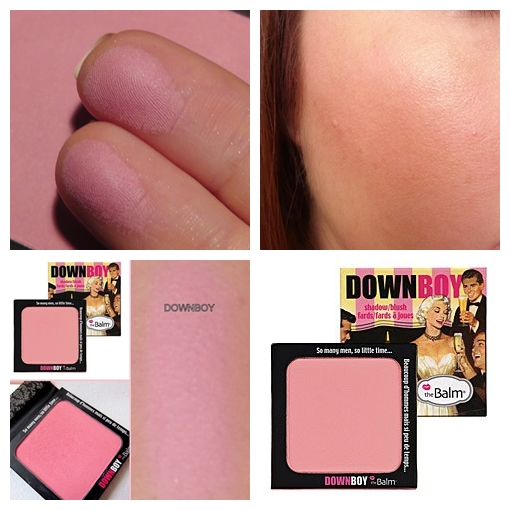 The Balm Down Boy Shadow / Blush อายแชโดว์และบลัสออนปัดแก้มสีชมพูกุหลาบ ใช้ทาตาหรือปัดแก้มในตลับเดียว สีชมพูกุหลาบ ปัดแล้วดูสุขภาพดี สดใส เหมาะกับทุกสภาพผิว แม้ผิวบอบบางแพ้ง่าย