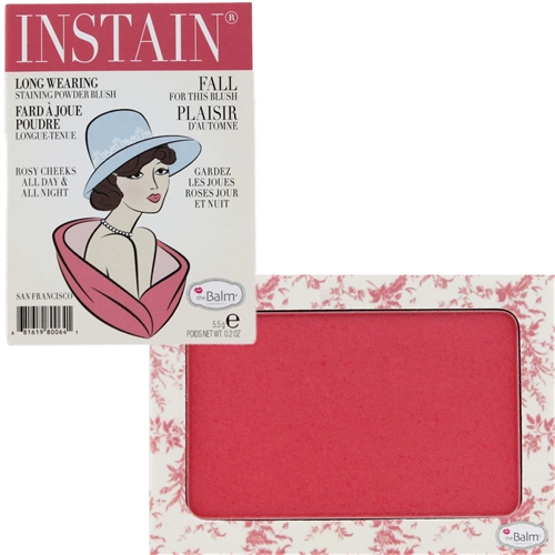 The Balm INSTAIN Long-Wearing Staining Powder Blush #Toile สีแดงอมชมพูสตรอเบอร์รี่ บลัชออนคอลเลคชั่นใหม่จาก The Balm ที่จะช่วยเนรมิตพวงแก้มของคุณให้สวย โดดเด่นกว่าใคร พร้อมสีที่ติดทนนานตั้งแต่เช้าจรดเย็น สมกับสโลแกน ปัดเช้า เย็นฉ่ำ นานกว่า 8 