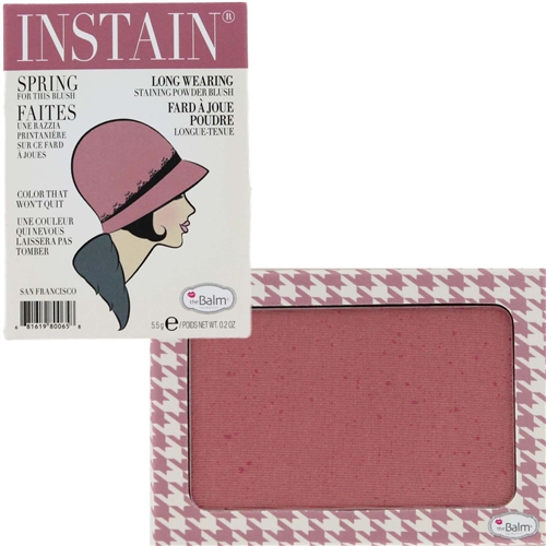 **พร้อมส่ง** The Balm INSTAIN Long-Wearing Staining Powder Blush #Hounstooth บลัชออนคอลเลคชั่นใหม่จาก The Balm ที่จะช่วยเนรมิตพวงแก้มของคุณให้สวย โดดเด่นกว่าใคร พร้อมสีที่ติดทนนานตั้งแต่เช้าจรดเย็น สมกับสโลแกน ปัดเช้า เย็นฉ่ำ นานกว่า 8 