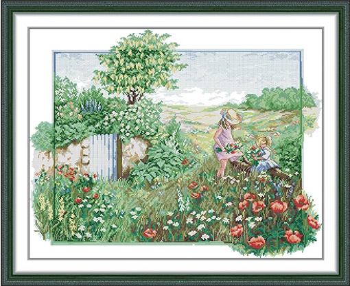 Girl in the garden (ไม่พิมพ์/พิมพ์ลาย)