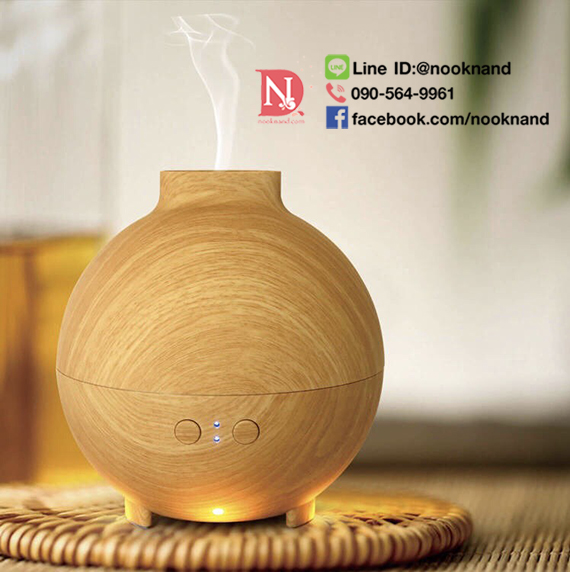 เตาอโรม่าขนาด 600 ml. ไซด์ใหญ่ AromaCare 600ML Pod Shaped Wood Grain Aromatherapy Diffuser Ionizer Ultrasonic 