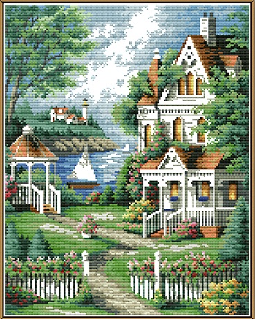 European villa (ไม่พิมพ์/พิมพ์ลาย)