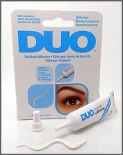 **พร้อมส่ง**Duo Striplash Adhesive 7g. Clear/White (Blue) กาวติดขนตาปลอมเนื้อสีขาว กันน้ำ สินค้าคุณภาพ จากอเมริกา (ตัวเดียวกับที่ขายในเคาเตอร์ MAC ค่ะ) กาวติดขนตาปลอมที่ขายที่สุดในโลก เนื้อครีมสีขาว เมื่อแห้งจะเนียนไปกับแนวขนตาอย่างเป็นธรรมชาติ ติดแน่นทนน