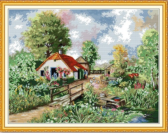 Country cottage (ไม่พิมพ์/พิมพ์ลาย)