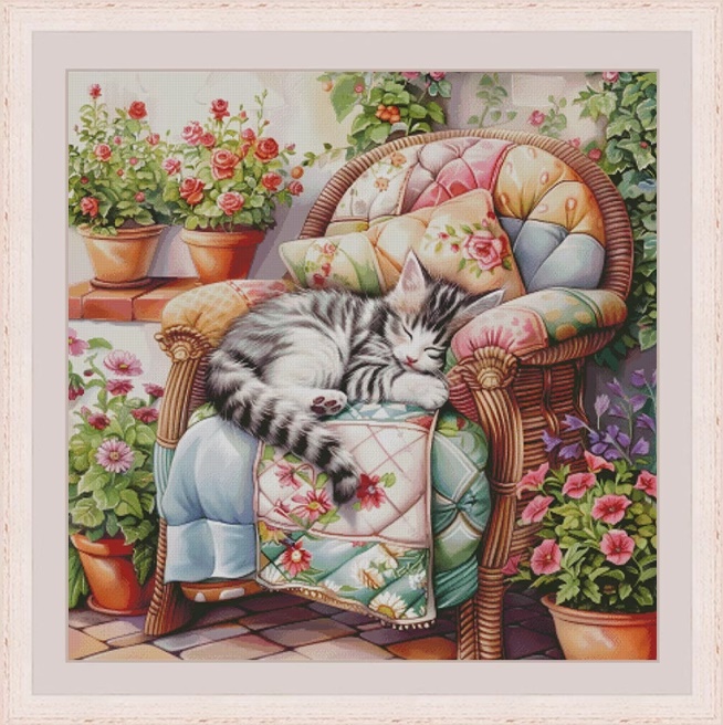 Lazy cat (พิมพ์ลาย)