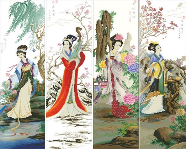 Four Beauties (เดี่ยว/ชุด)(พิมพ์ลาย)