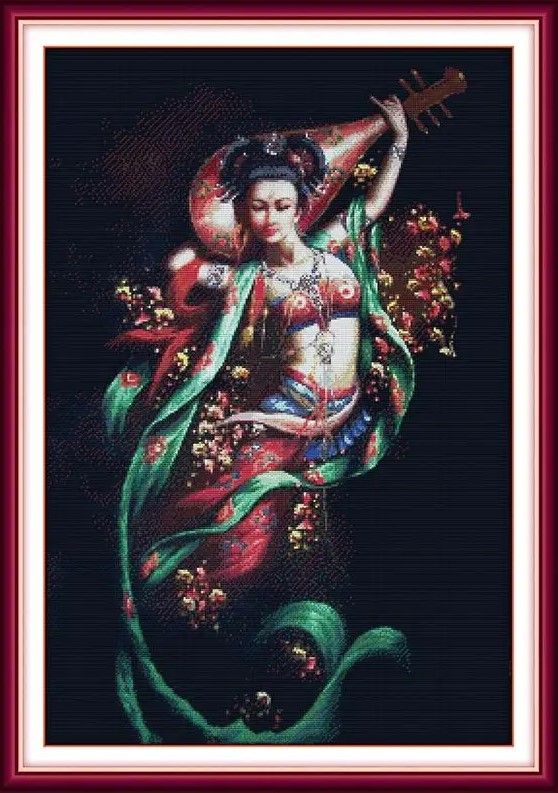Rebounding lute (ไม่พิมพ์/พิมพ์ลาย)