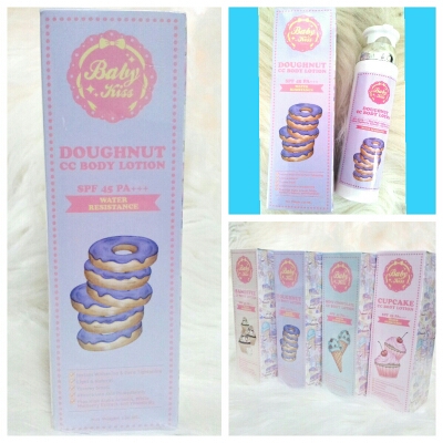 **พร้อมส่ง**ใหม่ล่าสุด!! Baby Kiss Doughnut CC Body Lotion SPF 45 PA+++ (สีม่วง) ซี ซีบอดี้โลชั่น ด้วยเนื้อสัมผัสที่เบาบาง นาโน ไม่เหนียวเหนอะหนะ เกลี่ยง่าย ซึมซับทันทีที่ทา ไม่เป็นคราบ ติดทนนานตลอดวัน ป้องกันได้ทั้งน้ำและเหงื่อ ช่วยปรับสีผิวที่หมองคล้ำใ