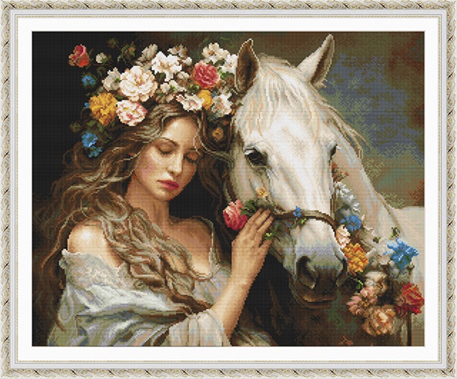 Flower fairy and horse (พิมพ์ลาย)