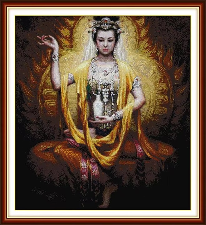 Dunhuang Guanyin (พิมพ์ลาย)