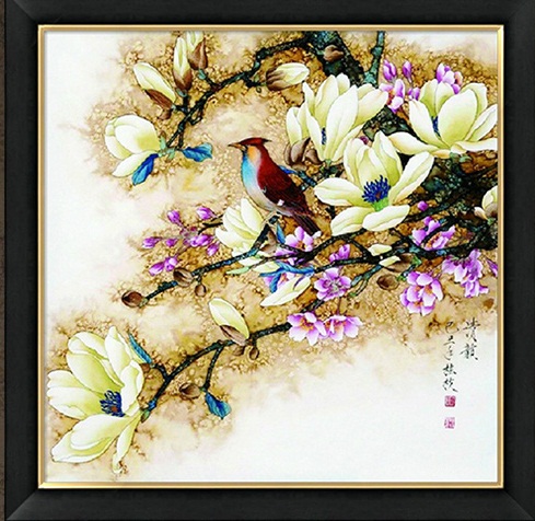 Magnolia Flowers (พิมพ์ลาย)