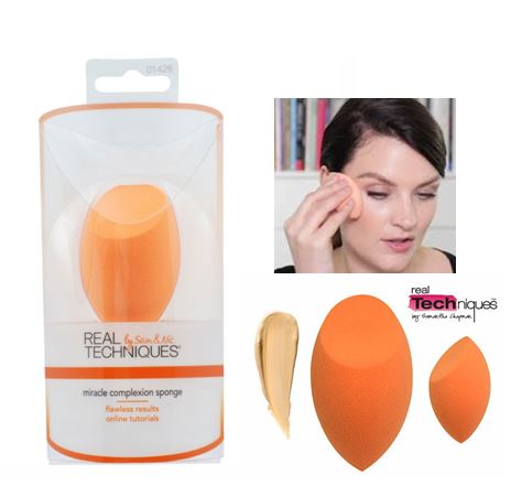 **พร้อมส่ง**Real Techniques Base Miracle Complexion Sponge #01426 ฟองน้ำแต่งหน้าที่ขายดีที่สุดในอเมริกา! ฟองน้ำไข่ที่เพิ่มด้านแบนเข้ามา ช่วยในการปาดและเกลี่ยรองพื้นได้เรียบเนียน เนื้อนุ่มละมุนผิว