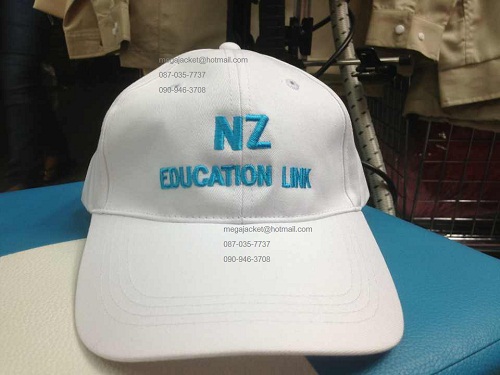 Cap พีช เกรด A ขายส่งหมวกแก๊ป ผ้าพีช สีขาว พร้อมปัก logo 093-632-6441 รับปักหมวกแก๊ป