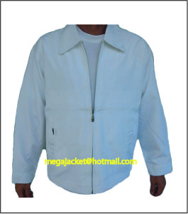 ขายส่ง Jacket แจ็คเก็ตขาว สีขาวล้วน คอปก เนื้อผ้าไหมจีน ขายส่งแจ็คเก็ตราคาโรงงาน พร้อมปักตราบริษัท รับปัก 093-632-6441