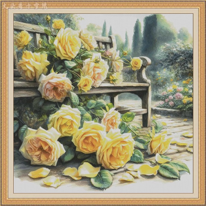 Yellow roses (พิมพ์ลาย)