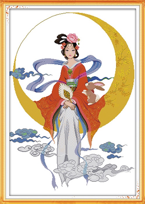 Flying to the moon (ไม่พิมพ์/พิมพ์ลาย)